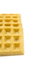 Rectangle Waffles on a White Background