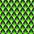 Rectangles or lozenges seamless pattern in trendy neon lime color.