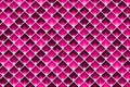 Rectangles seamless pattern. Geometric tile texture with pink lozenges