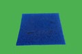 A rectangular blue plastic mat with a rough texture, used for cleaning feet. Royalty Free Stock Photo