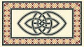 Rectangular Celtic Knot Pattern Frame for Cultural and Art Designs, vector design Generative AI Royalty Free Stock Photo