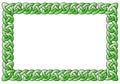 Rectangular celtic ornamental frame Royalty Free Stock Photo