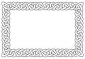Rectangular celtic ornamental frame Royalty Free Stock Photo