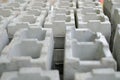 Rectangular concrete nano eco block brick. wall bearing structure