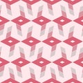 Rectangular cuboid geometric seamless pattern for textile design, easy to recolor