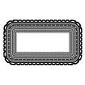 Rectangular Decorative Frame Isolated