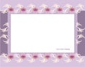 Rectangular floral frame