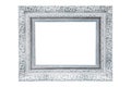 Rectangular frame border classical washed-out shabby chic style modern floral