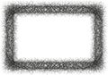 A rectangular frame composed of a dense network of black Royalty Free Stock Photo