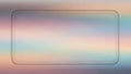 Rectangular Frosted Glass Effect Frame with Soft Rainbow Gradient Background border rectangle Royalty Free Stock Photo
