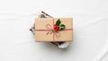 The presentation is simple yet festive suitable for holiday gifting Royalty Free Stock Photo