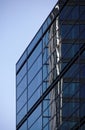 Rectangular glass facade of modern building Royalty Free Stock Photo