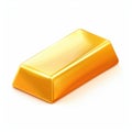 Shiny Golden Bar, Wealth and Luxury Symbol Royalty Free Stock Photo