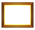 Rectangular gold frame