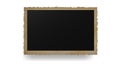 Rectangular gold photo frame with torn edges