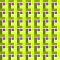 Green toned square and violet centre squre pattern - background Royalty Free Stock Photo