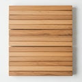 Rectangular grid of evenly spaced, parallel wooden planks arranged horizontally. Each Royalty Free Stock Photo