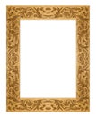 Rectangular Grunge Dirty Old Golden Picture Frame Royalty Free Stock Photo