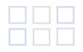 Rectangular holographic frames set in psychedelic vaporwave style.