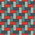 Rectangular interlocking blocks wallpaper. Parquet background. Seamless surface pattern design with repeated rectangles