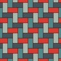 Rectangular interlocking blocks wallpaper. Parquet background. Seamless surface pattern design with repeated rectangles Royalty Free Stock Photo