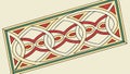 Rectangular Intertwined Geometric Pattern Abstract Design. vector design Generative AI Royalty Free Stock Photo