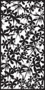 Rectangular lattice pattern floral background. Silhouette phlox flower
