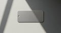 Rectangular metal tag with rounded corners Royalty Free Stock Photo