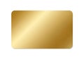 A rectangular metallic object with a smooth and reflective gold surface Royalty Free Stock Photo