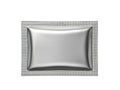 Reflective metallic rectangle on textured background isolated on white background Royalty Free Stock Photo