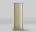 Rectangular Olive Oil Tin Can Mockup, Golden Liquid Container, 3d Rendered isolated on light background