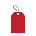 Maroon coloured Sell tag tag for different use Royalty Free Stock Photo