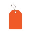 Orange coloured Sell tag tag for different use Royalty Free Stock Photo