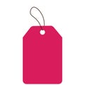 Pink coloured Sell tag tag for different use Royalty Free Stock Photo