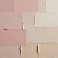 Rectangular patches of pink and beige paint are arranged in a brick-like pattern. The Royalty Free Stock Photo