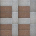 Rectangular Paving Slabs Laid as Square. Seamless Royalty Free Stock Photo