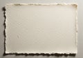 A rectangular piece of handmade paper Royalty Free Stock Photo