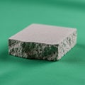 The pumice is light gray with a porous texture, making it lightweight Royalty Free Stock Photo