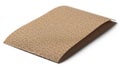 Sandpaper has a slightly curved edge and a light brown color, Royalty Free Stock Photo