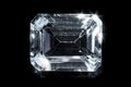 Rectangular pure diamond Royalty Free Stock Photo