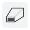Rectangular reducers duct vector icon, part in ductwork