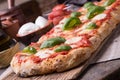 Rectangular romana`s pizza Royalty Free Stock Photo