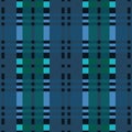 Rectangular seamless pattern in motley blue hues