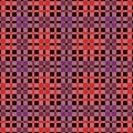 Rectangular seamless pattern in red, violet and pink hues