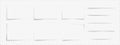 Rectangular shadow border. Rectangular shadow border from a sheet of paper. Realistic gradient shadow effect with