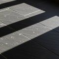 Rectangular in shape the tiles are laid in a grid pattern. Sunlight Royalty Free Stock Photo