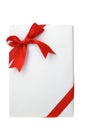 Rectangular shape white gift box Royalty Free Stock Photo