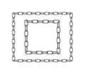 Rectangular Silver Chain Frame