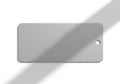 Rectangular silver metal name tag with rounded corners, featuring a fine brushed Royalty Free Stock Photo