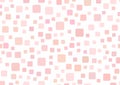 Rectangular template with squares. Simple girly background.